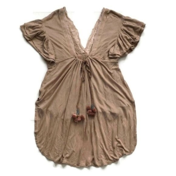 Free People Fiesta Nueva Tunic Boho Embroidered - Picture 3 of 6